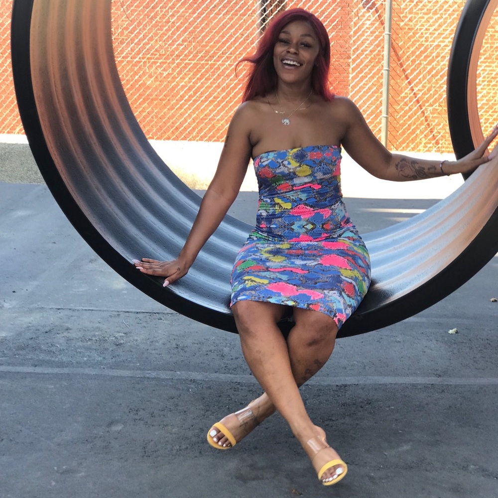 Snakeskin RainBow Dress